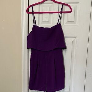 Gilli Deep Purple Sleeveless Romper